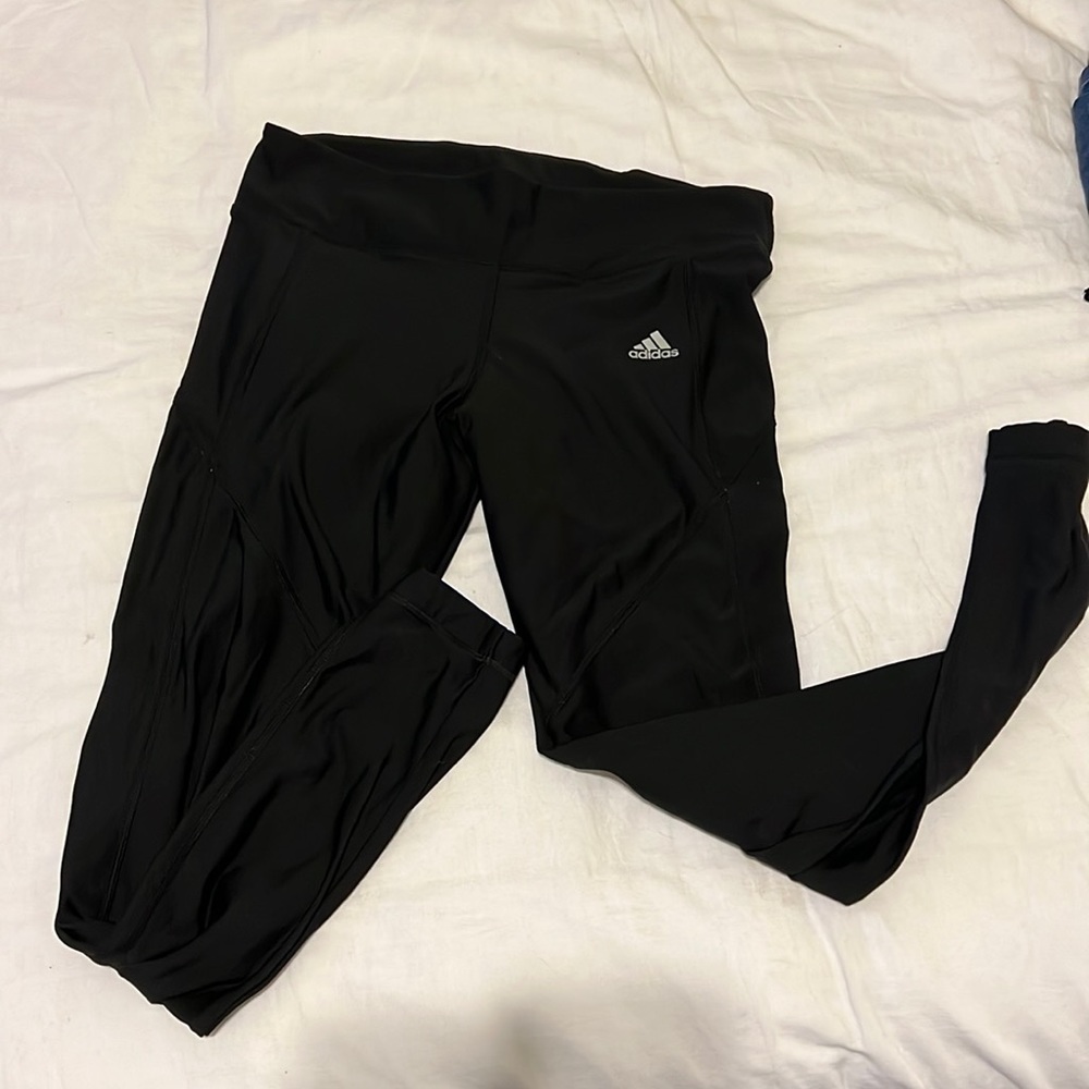 Adidas workout leggings in black